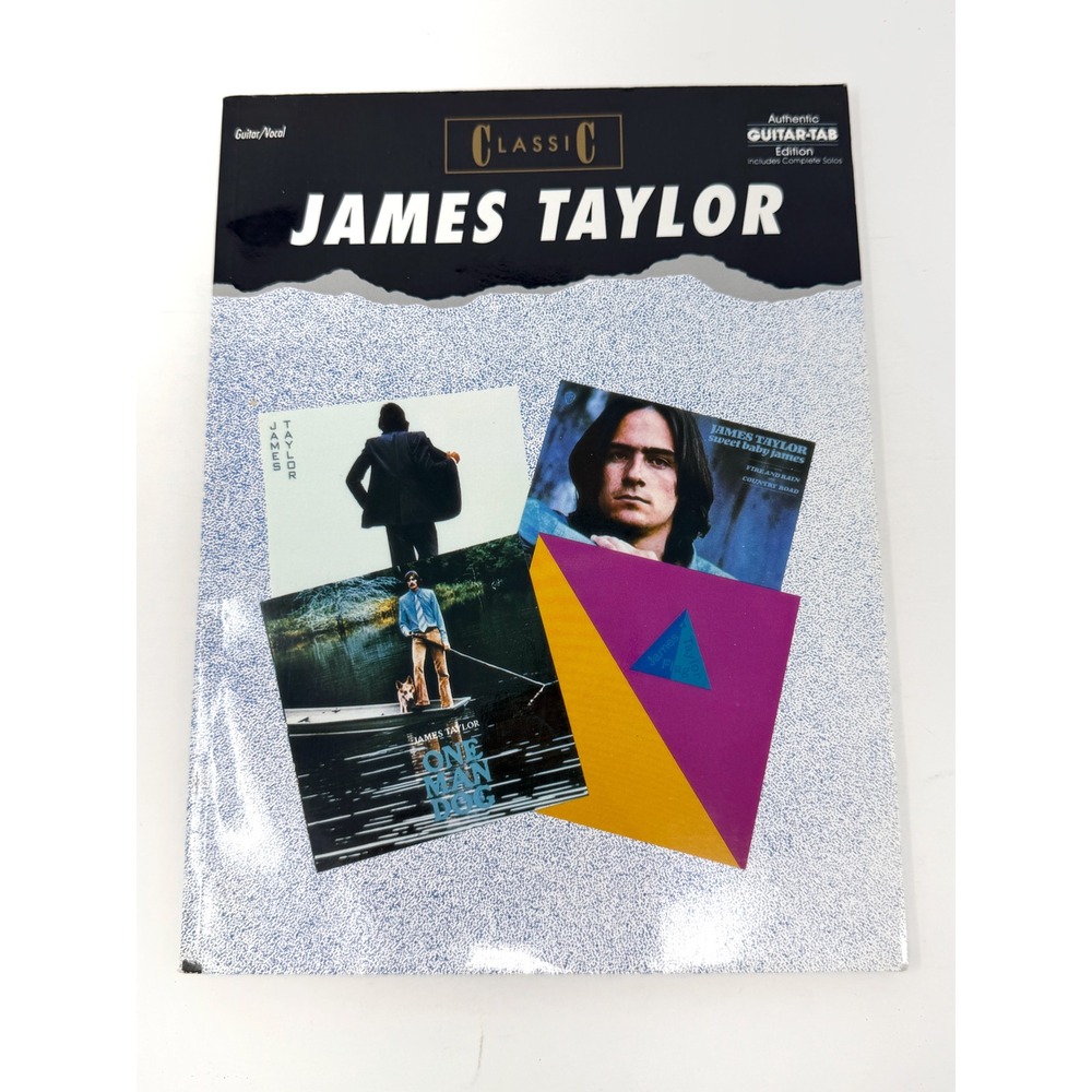 James Taylor Classic Guitar TAB Songbook 1992 Warner Bros Fire & Rain VTG
